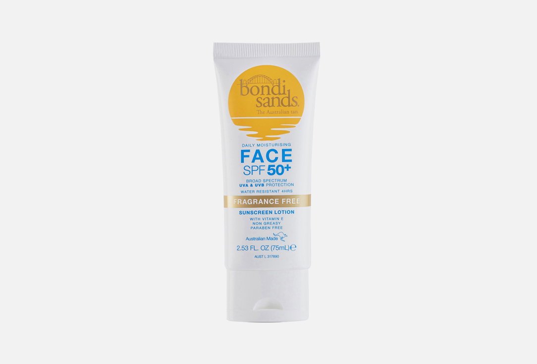 Bondi Sands Face Sunscreen Lotion SPF50+ Fragrance Free