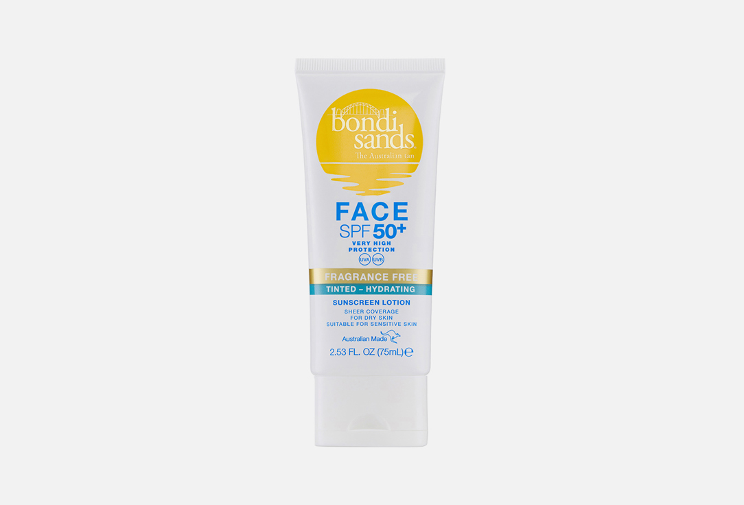 Bondi Sands Face Tinted Lotion SPF50+  Fragrance Free Hydrated