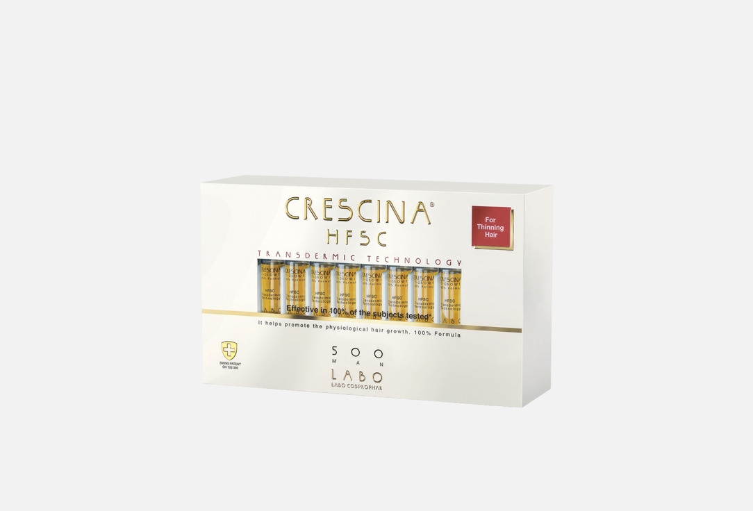 Crescina Hair Ampoules Set Treatment HFSC Man 500