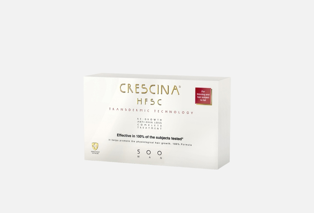 Crescina Hair Ampoules Set Treatment HFSC Complete Treatment Man 500 