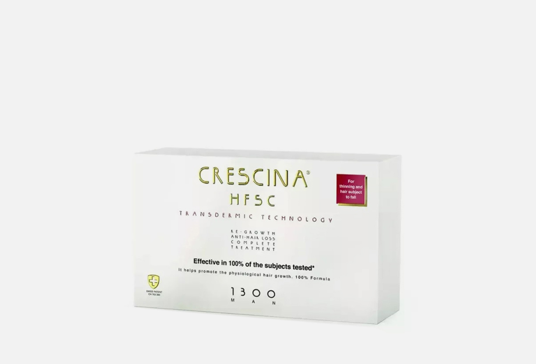 Crescina Hair Ampoules Set Treatment HFSC Complete Treatment Man 1300