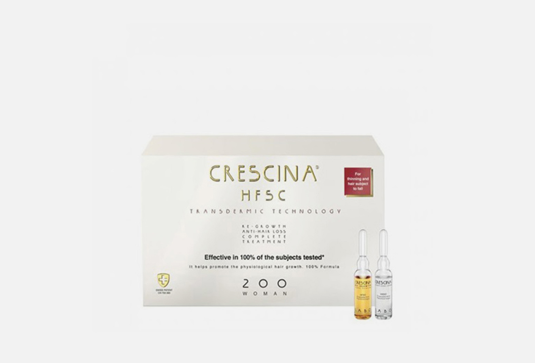 Crescina Hair Ampoules Set Treatment HFSC Complete Treatment Woman 200