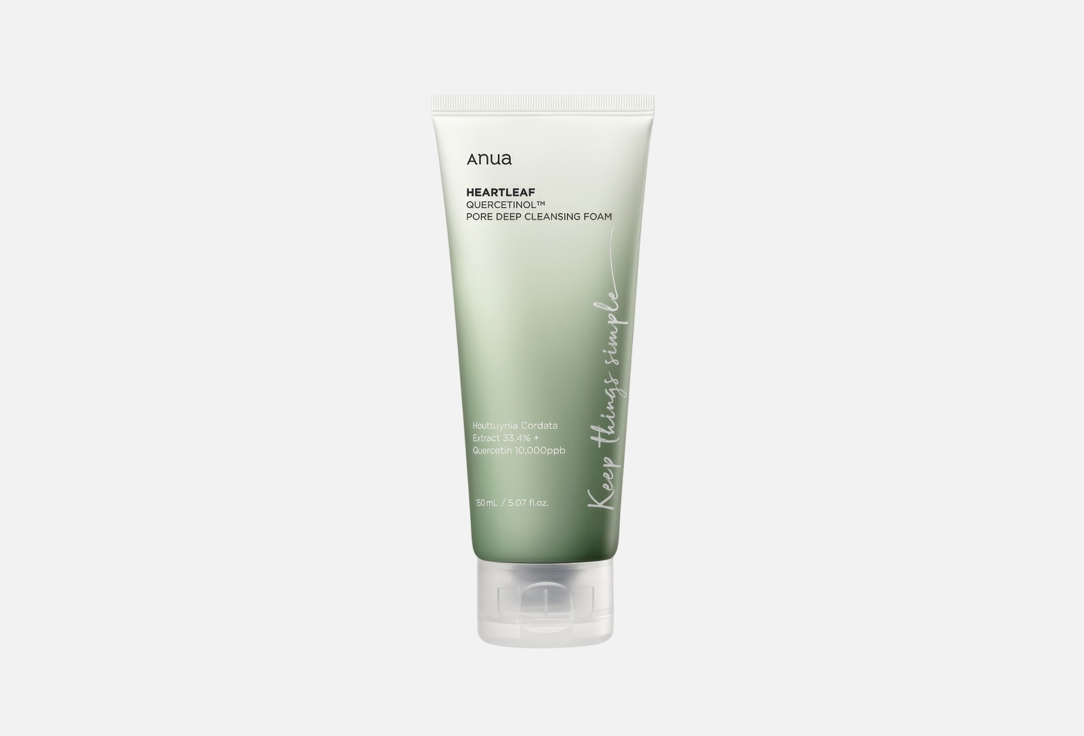 ANUA Quercetinol™ Pore Deep Cleansing Foam Heartleaf