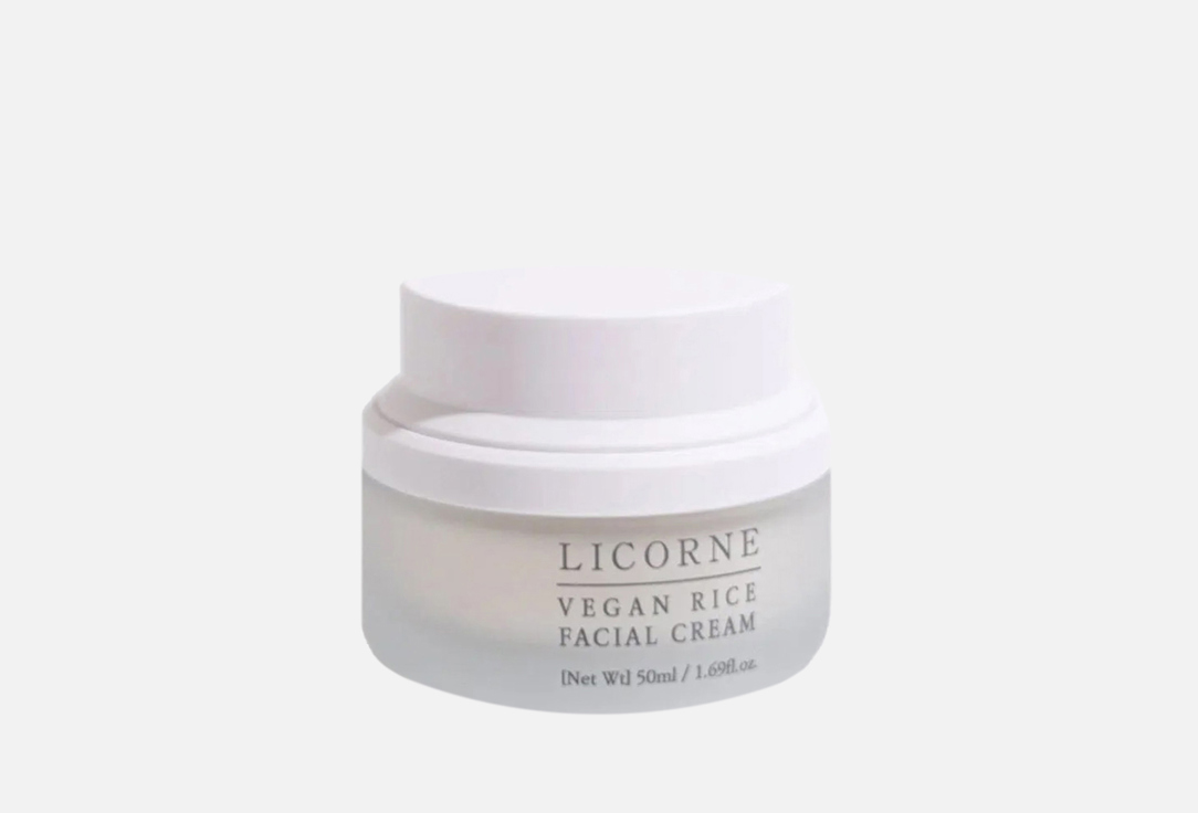 Licorne Moisturizing Exfoliant face Cream Vegan Rice 