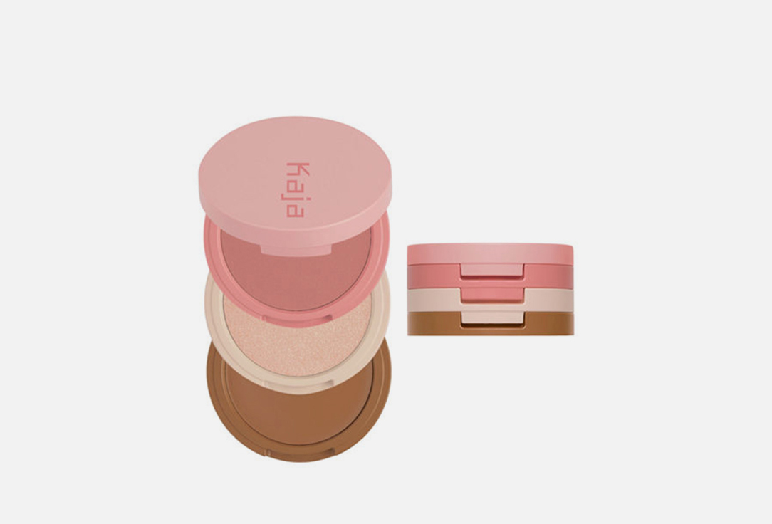 Kaja Cream Bronzer, Powder Blush and Highlighter Sculpting Trio Play Bento