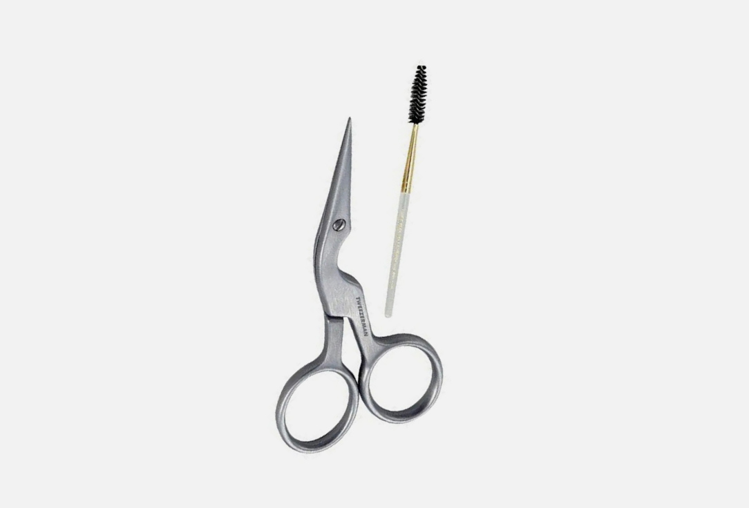 TWEEZERMAN Brow Scissors & Brush Brow Shaping Scissors & Brush