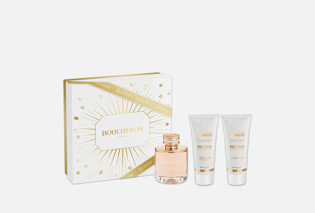 BOUCHERON Eau de Parfum, Shower Gel, Body Lotion Set Quatre Femme