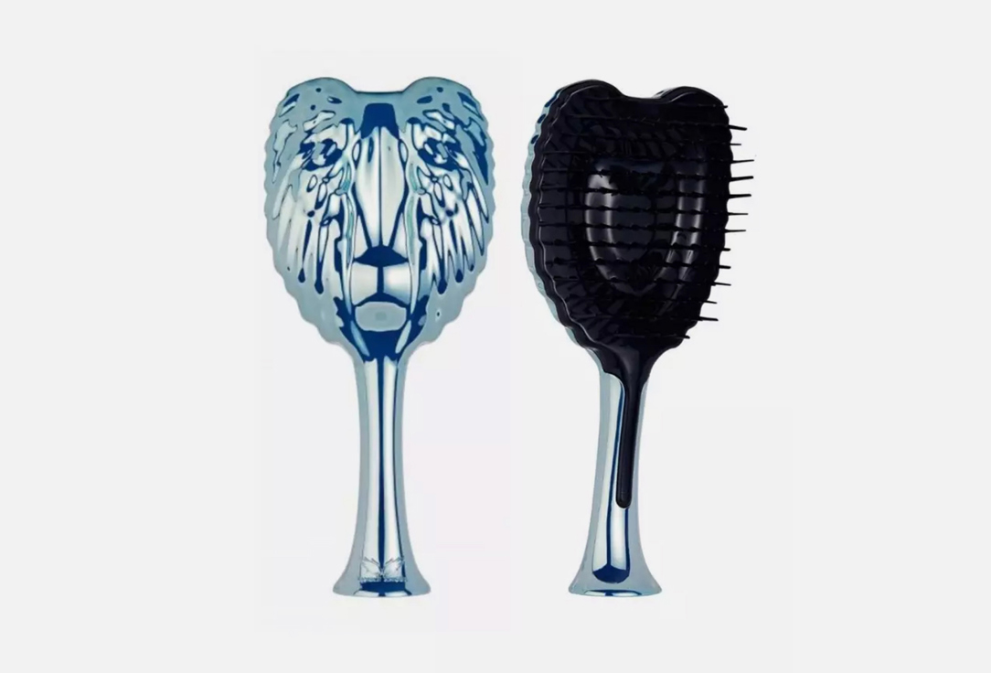 Tangle Angel Hair brush Professional large chrome blue  