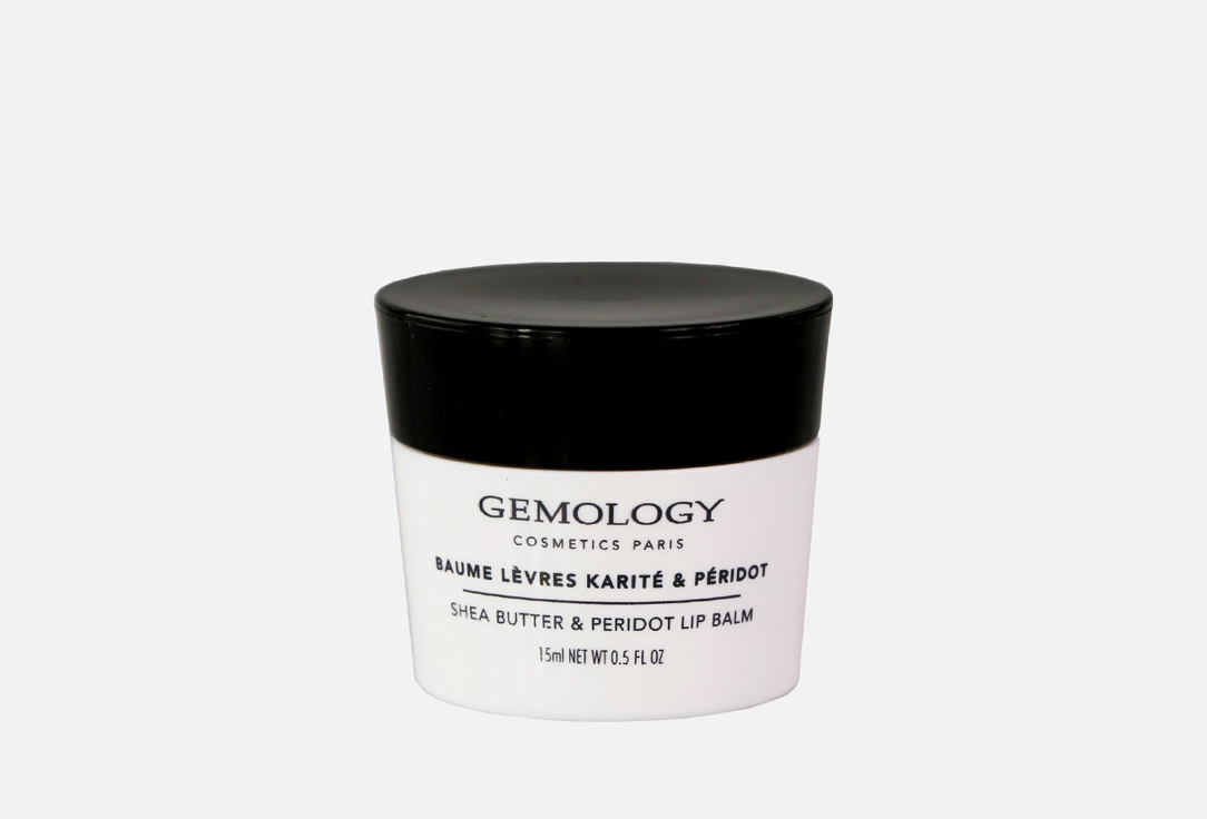 Gemology Lip balm protects and rebuilds the lips Shea and Peridot