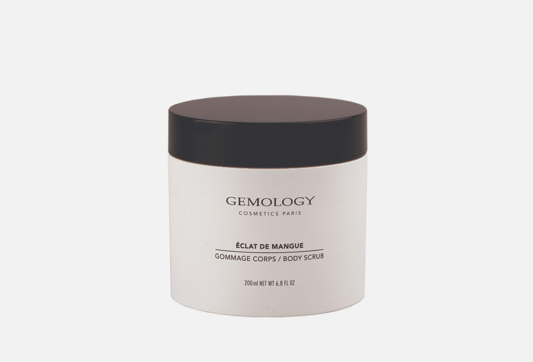 Gemology Mango body scrub based on natural loofah fibres Eclat de Mangue