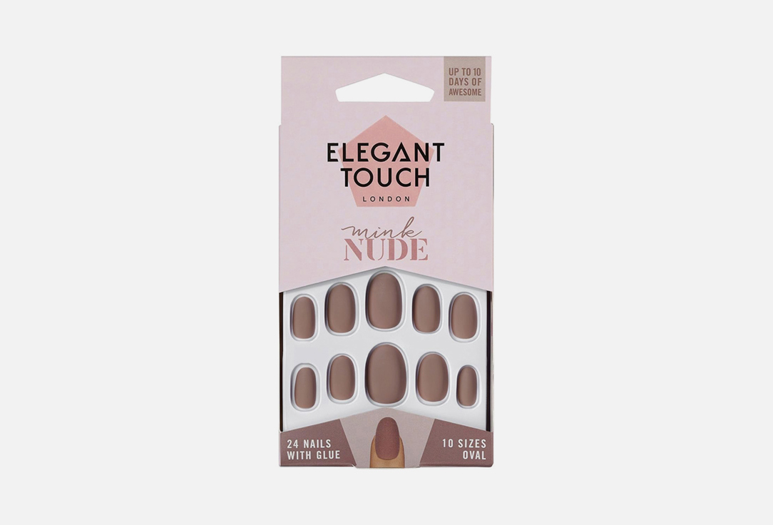 ELEGANT TOUCH Colour false nails Nude