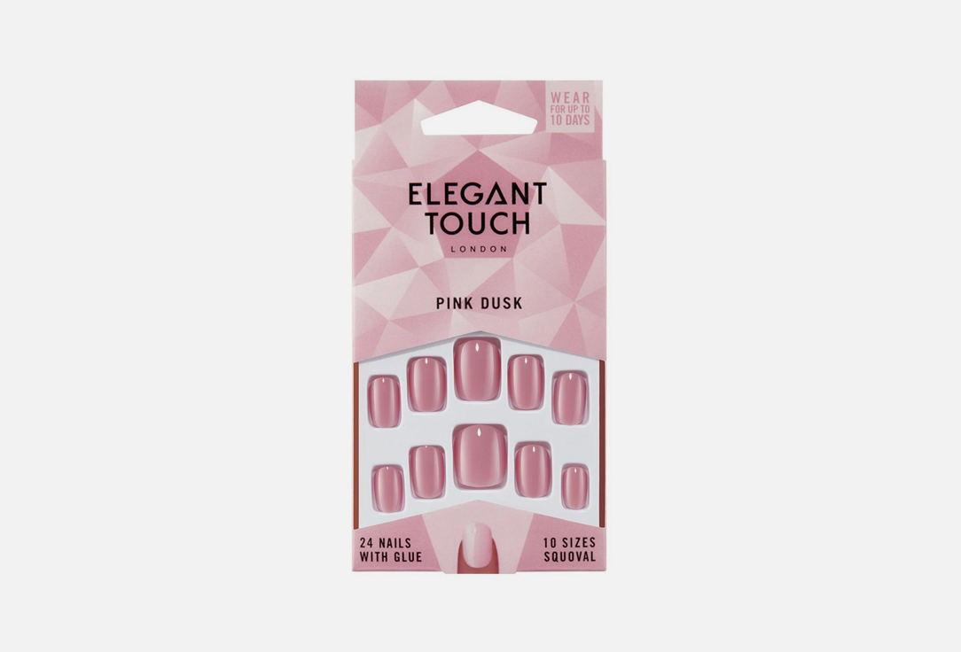 ELEGANT TOUCH Colour false nails Pink dust shade