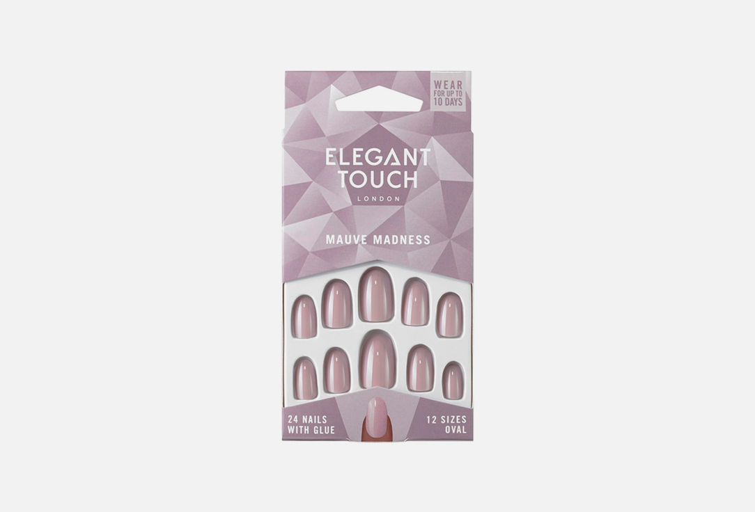 ELEGANT TOUCH Colour false nails Mauve madness