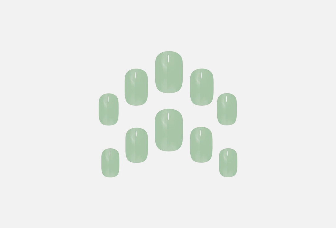 ELEGANT TOUCH Colour false nails Matcha latte