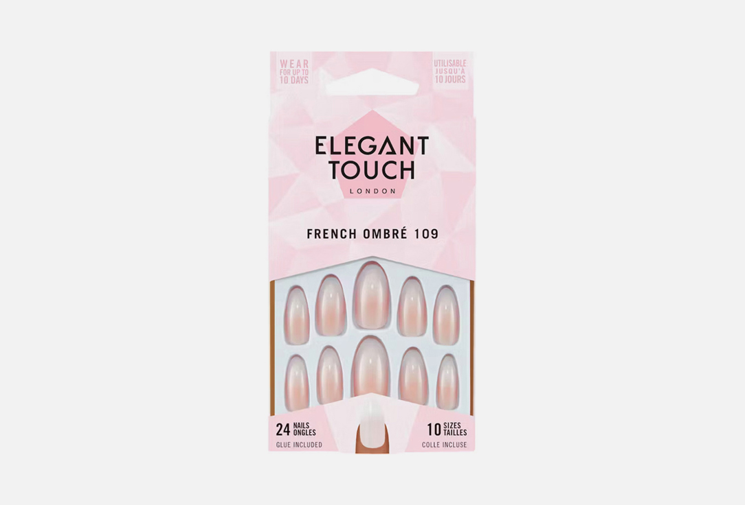 ELEGANT TOUCH Colour false nails French 109 ombre