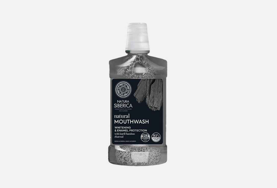 Natura Siberica Mouthwash  Natural Mouthwash with BAMBOO CHARCOAL