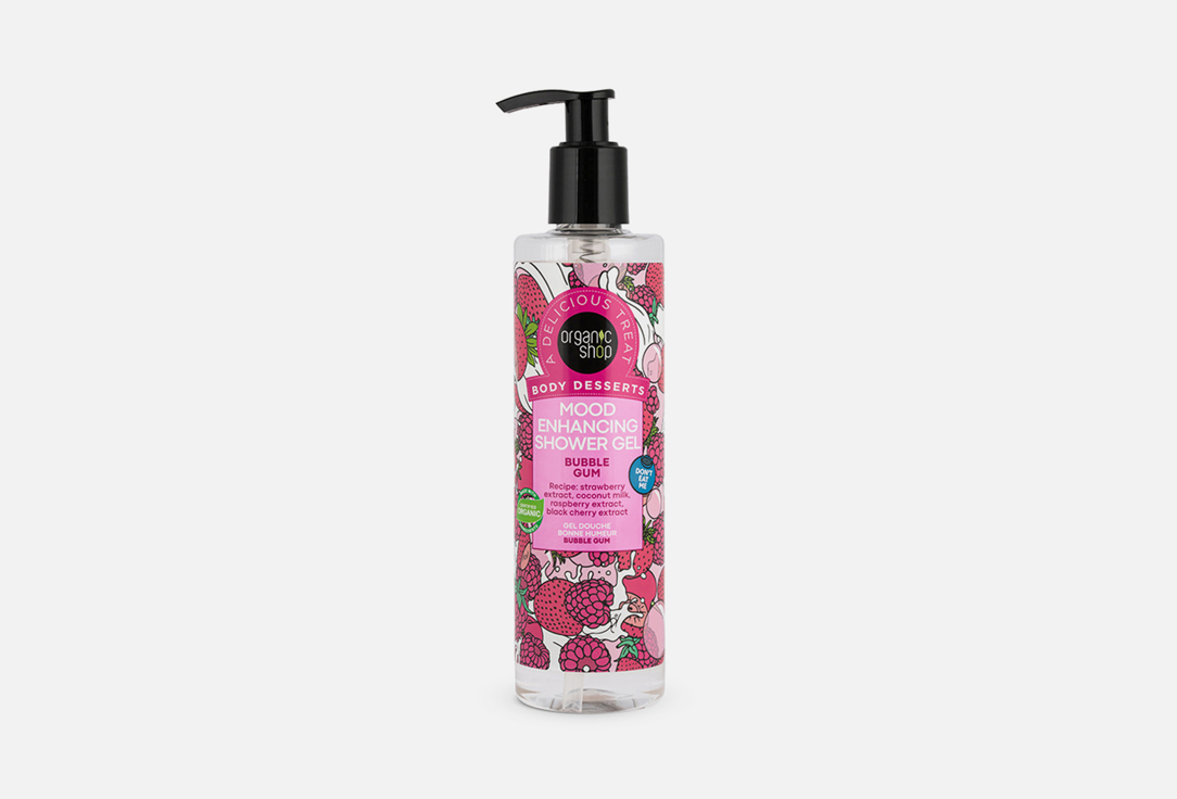 Organic Shop Enhancing Shower Gel Body Desserts Mood Bubble Gum