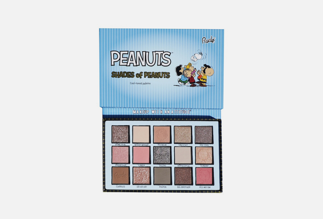 Rude Cosmetics Eyeshadow Palette Shades of peanuts