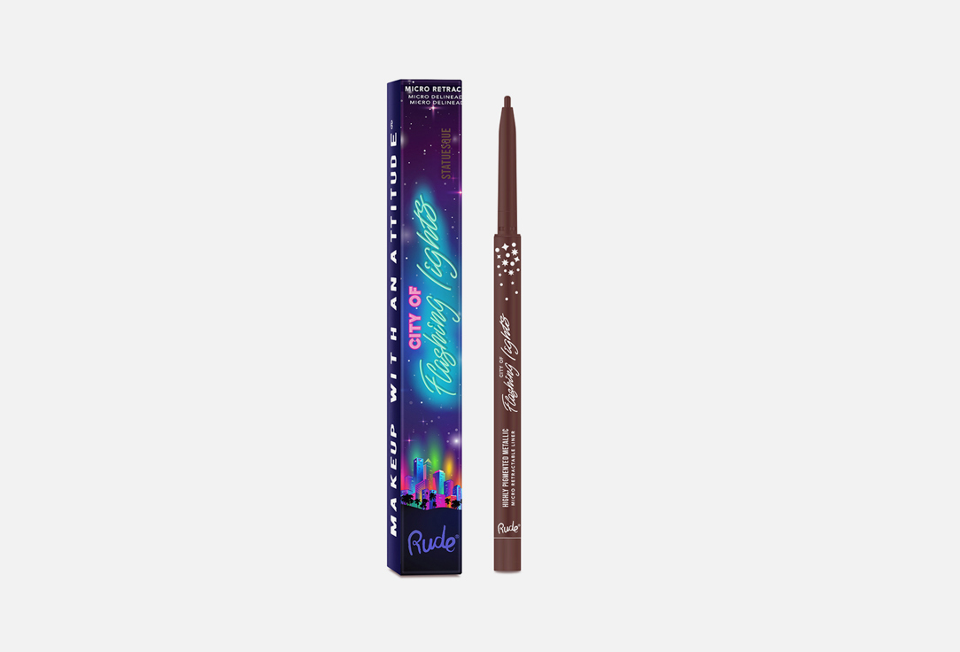 Rude Cosmetics Micro Retractable Eye Liner City Of Flashing Lights 