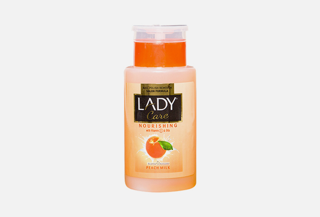 Lady Care nail polish remover  Nourishing-peach pump