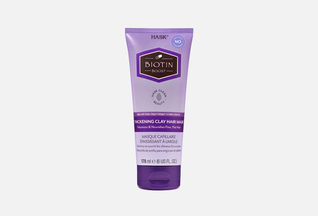 Hask Thickening Clay Hair Mask   Biotin Boost 