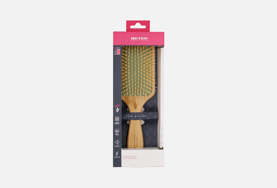 Beter Hair brush Anti-tangle + nylon bamwood 