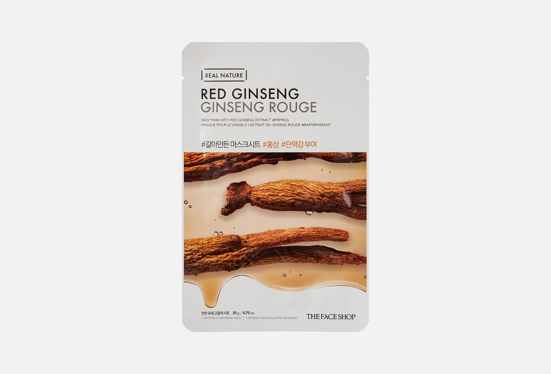 THE FACE SHOP Face Mask Real nature Red ginseng