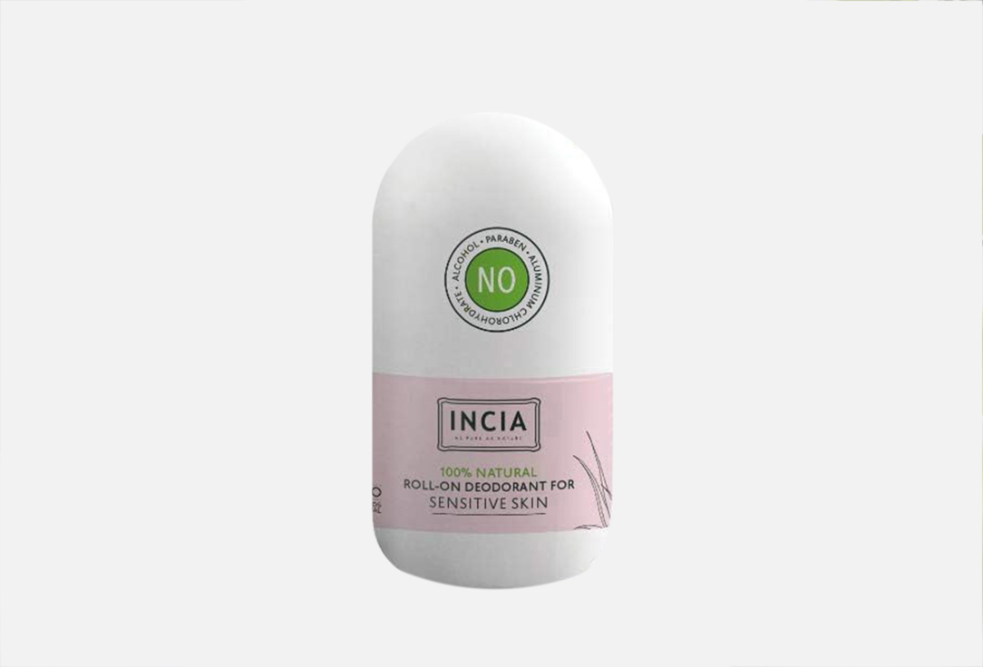 INCIA Roll-on deodorant for sensitive skin 100% Natural 