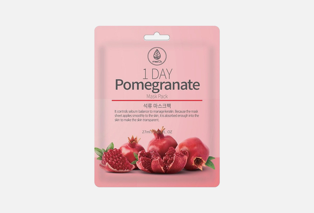 MEDB Face sheet mask 1 Day Pomegranate