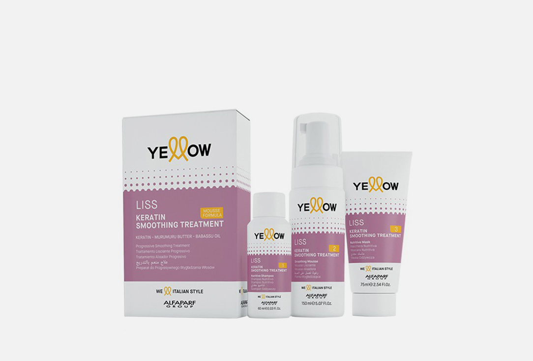 Yellow Hair keratin kit  Keratin smoothing treatment