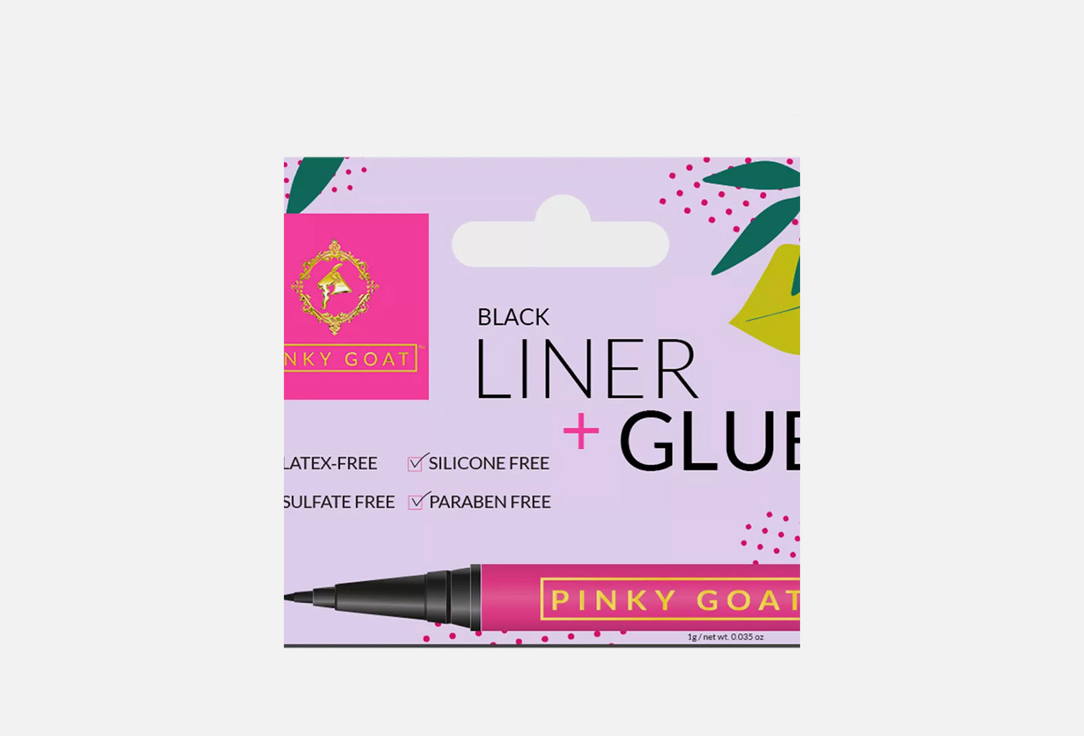 PINKY GOAT Black Liner & Glue 2-In-1