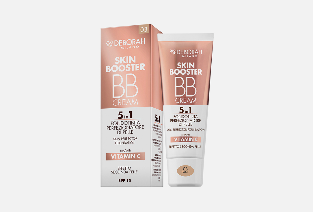 DEBORAH MILANO Skin perfecting foundation SPF 15 Skin Booster BB Cream 5-in-1