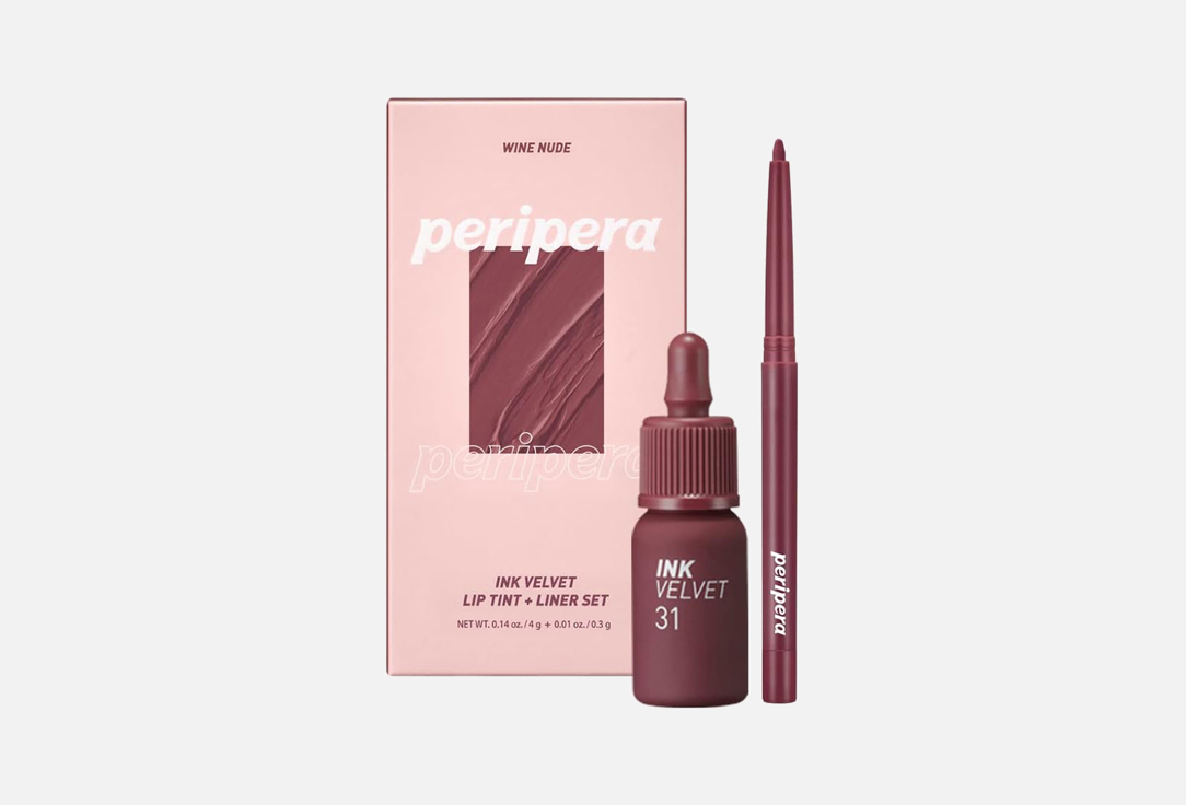 PERIPERA Lip kit Ink Velvet & Lip Liner