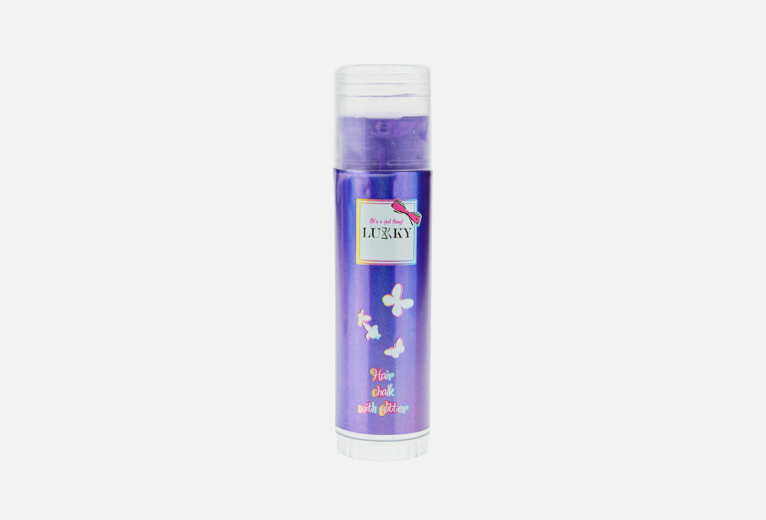 Lukky Hair Chalk With Glitter Raspberry Flavor