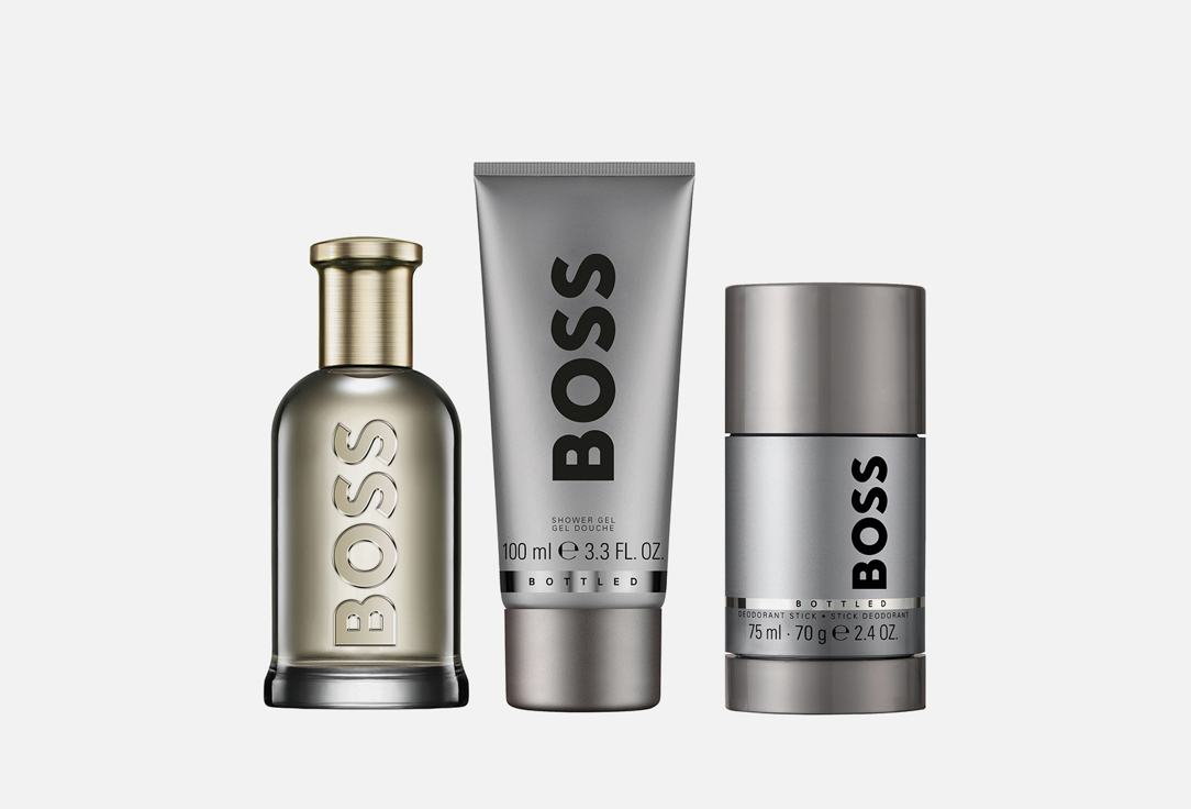 Hugo Boss Eau de Parfum & Shower Gel, Deodorant Stick Set Bottled