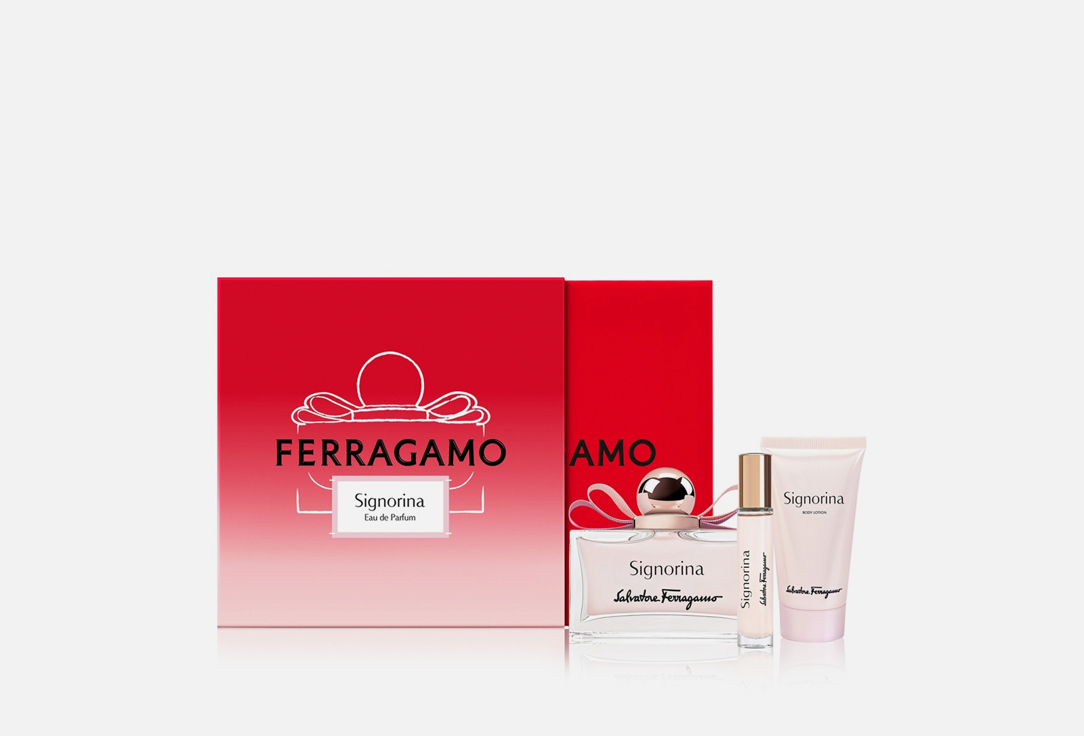 SALVATORE FERRAGAMO Eau de Parfum & Body Lotion Set Signorina Set 