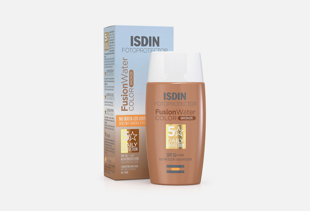 ISDIN Tinted Sunscreen Cream SPF50+ Fotoprotector Fusion Water Color