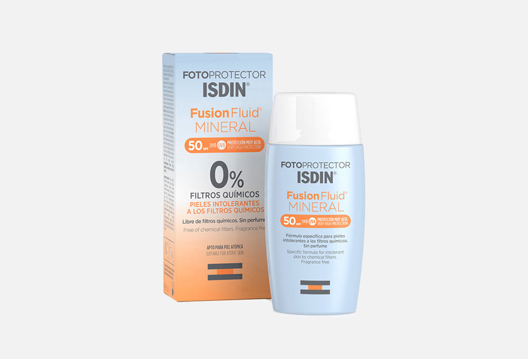 ISDIN Sunscreen Cream SPF50+ Fotoprotector Fusion Fluid Mineral 