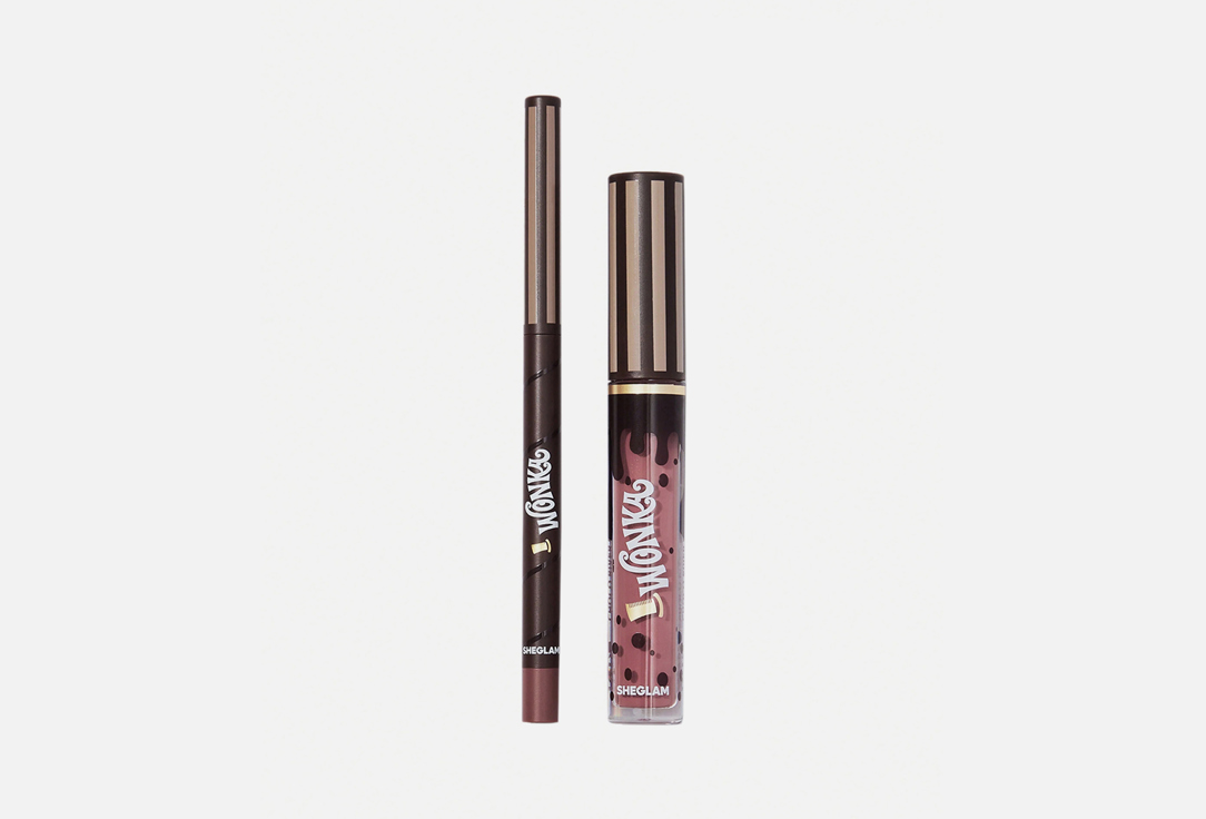 Sheglam lip gloss and liner Willy Wonka