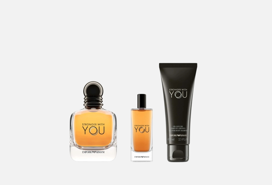 Armani Eau De Toilette & Shower Gel Gift Set Stronger With You