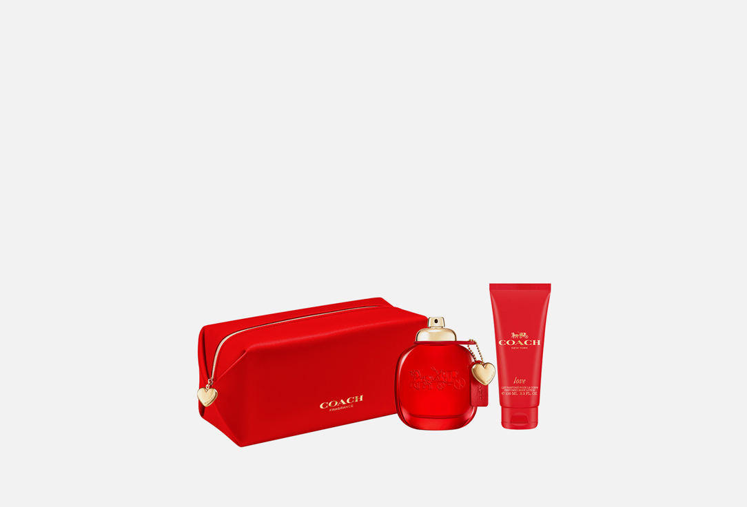 Coach Eau de Parfum Set & Toiletry Pouch Love