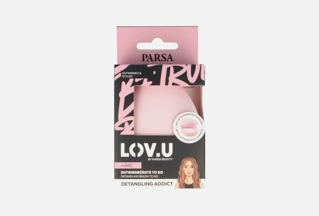 PARSA Travel Detangler Hair Brush LOV.U