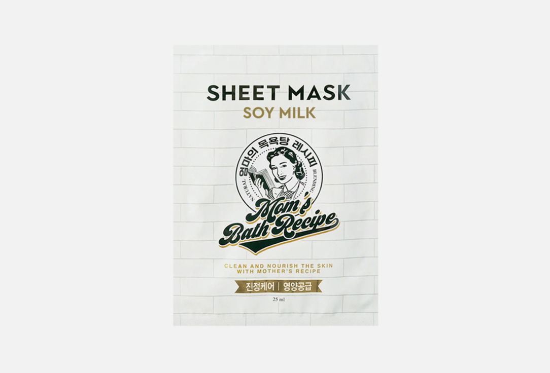 Mom's Bath Recipe Face Sheet Mask  Soy Milk