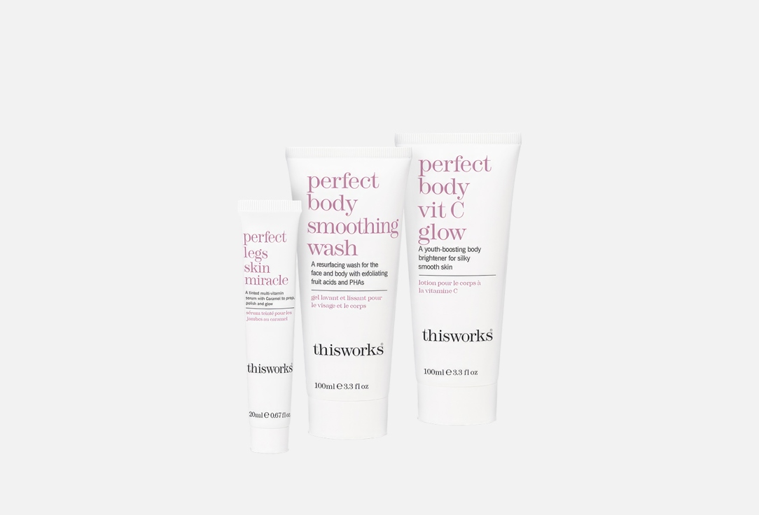 This Works body smoothing wash &  body & legs Cream Set Perfect Bodycare