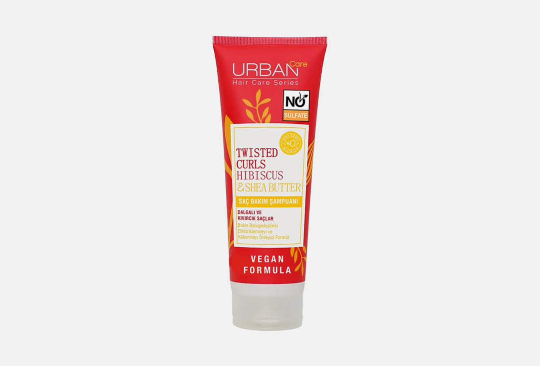 URBAN CARE Sulfate Free Shampoo For Curly Hair Hibiscus & Shea Butter