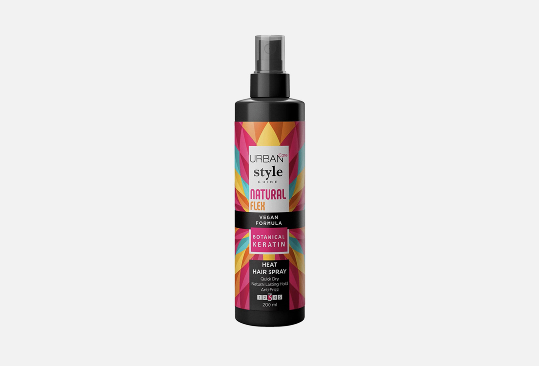 URBAN CARE Heat Hair Spray Style Guide Natural Flex