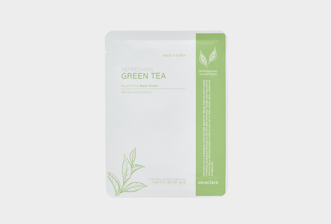 Clara's Choice Face Mask Green Tea Mask Sheet