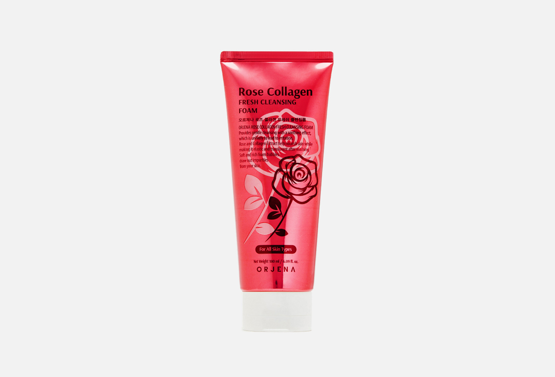 ORJENA Face Cleansing Foam Rose Renewal