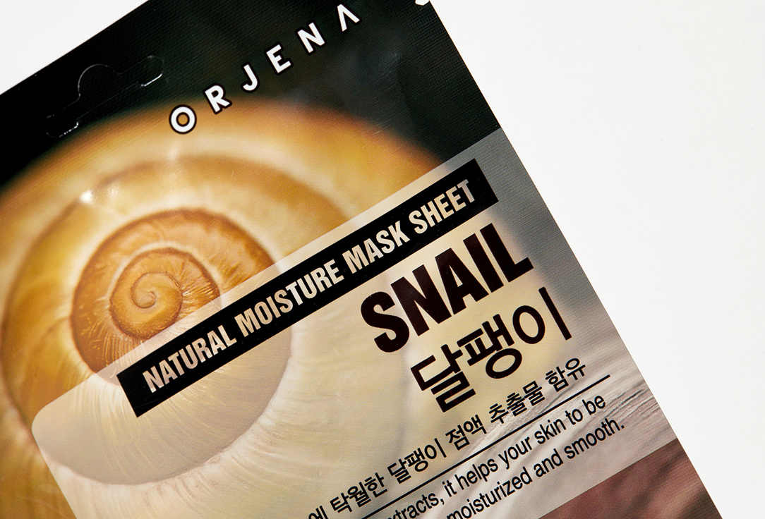 ORJENA Moisturizing Face Sheet Mask Snail Natural Moisture