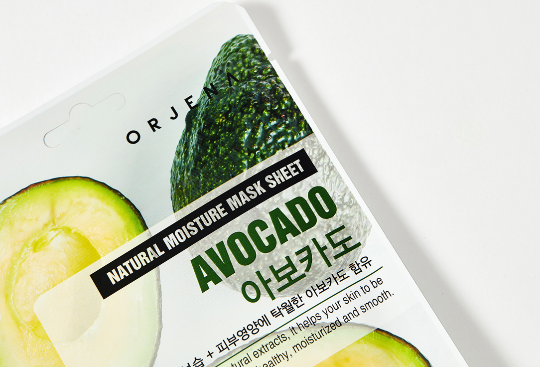 ORJENA Moisturizing Face Sheet Mask Avacado Natural Moisture